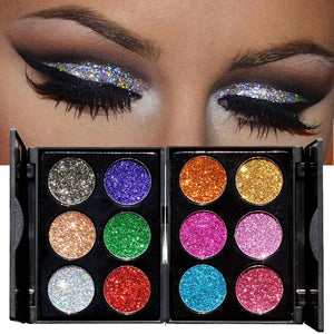 Diamond Golden Color Powder Glitter Eye Shadow Palette