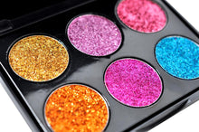 Load image into Gallery viewer, Diamond Golden Color Powder Glitter Eye Shadow Palette