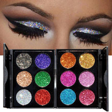 Load image into Gallery viewer, Diamond Golden Color Powder Glitter Eye Shadow Palette