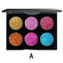 Load image into Gallery viewer, Diamond Golden Color Powder Glitter Eye Shadow Palette