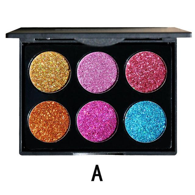 Diamond Golden Color Powder Glitter Eye Shadow Palette