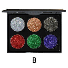 Load image into Gallery viewer, Diamond Golden Color Powder Glitter Eye Shadow Palette