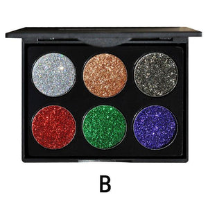 Diamond Golden Color Powder Glitter Eye Shadow Palette