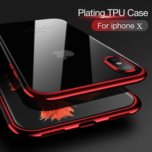 Load image into Gallery viewer, Luxury Transparent Case for iPhone X 10